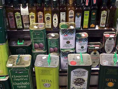 Cretan commercial olive oils